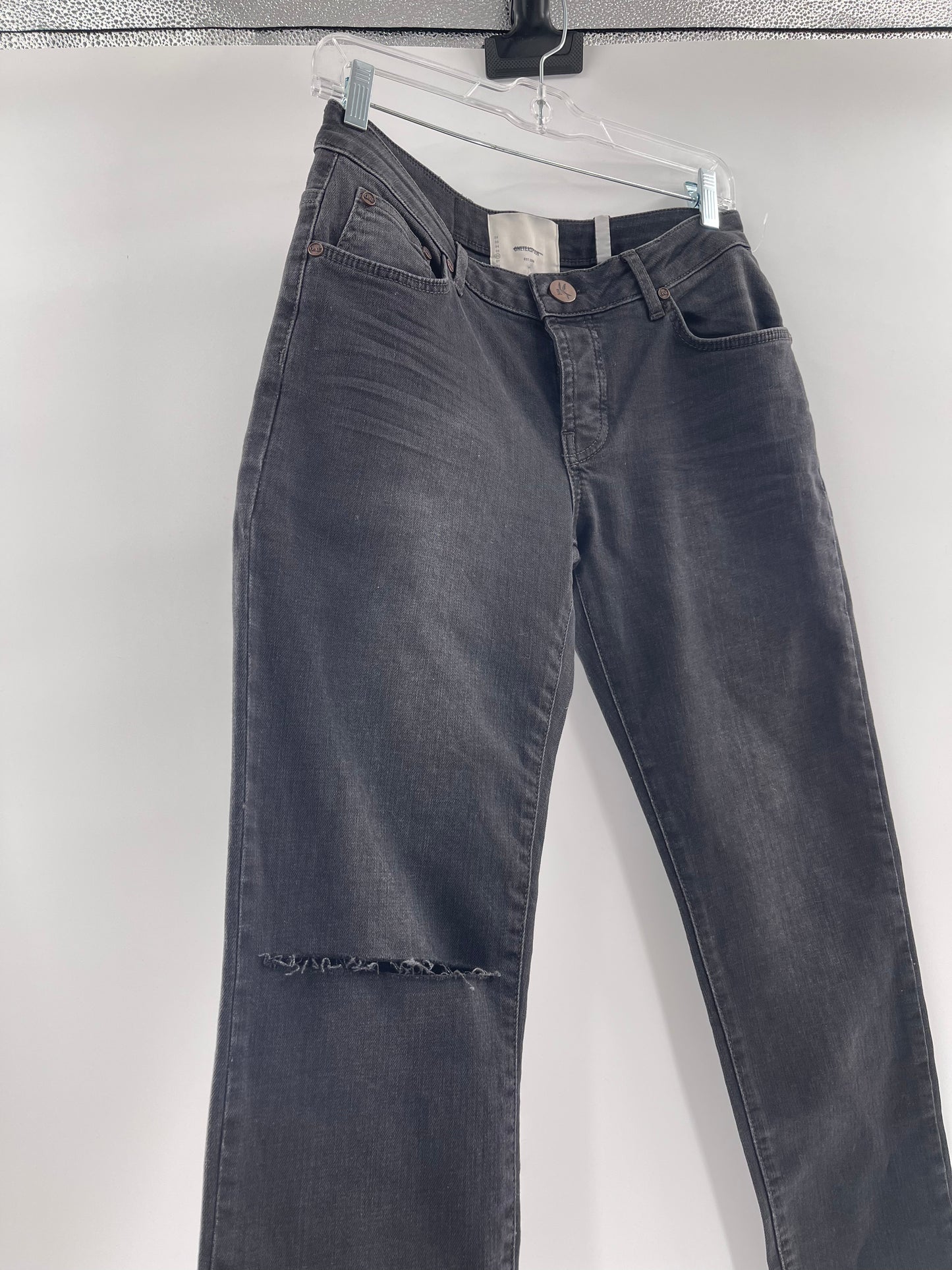 One Teaspoon Charcoal Grey “Awe Baggies Jean” (Sz 26)