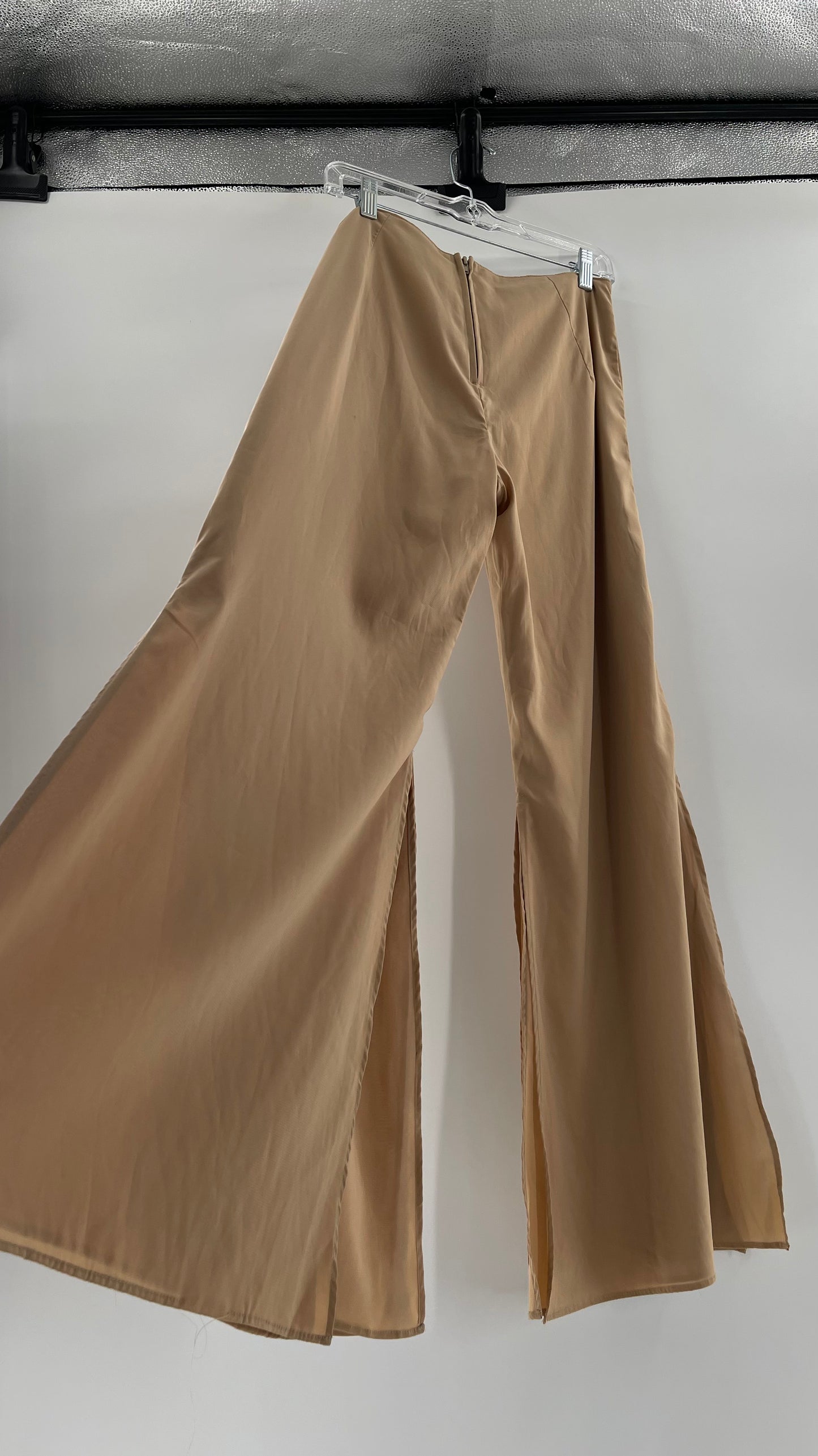 Vintage Tan Hotpants with Double Layered Hem (6/8)