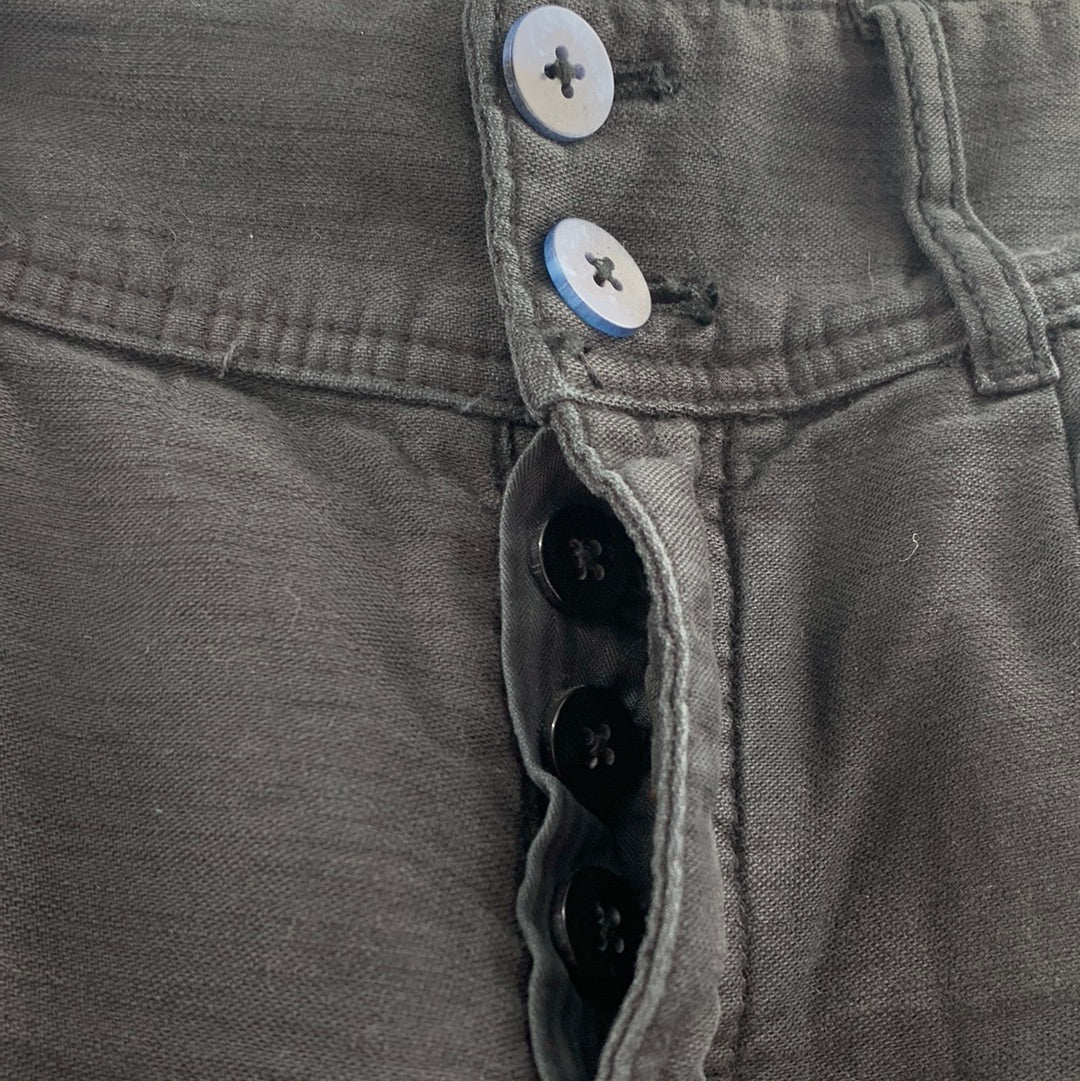 Free People Chino Black Pants (Size 0)