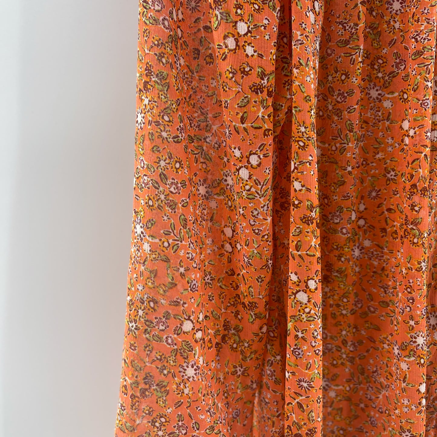 Free people orange floral blouse (S)