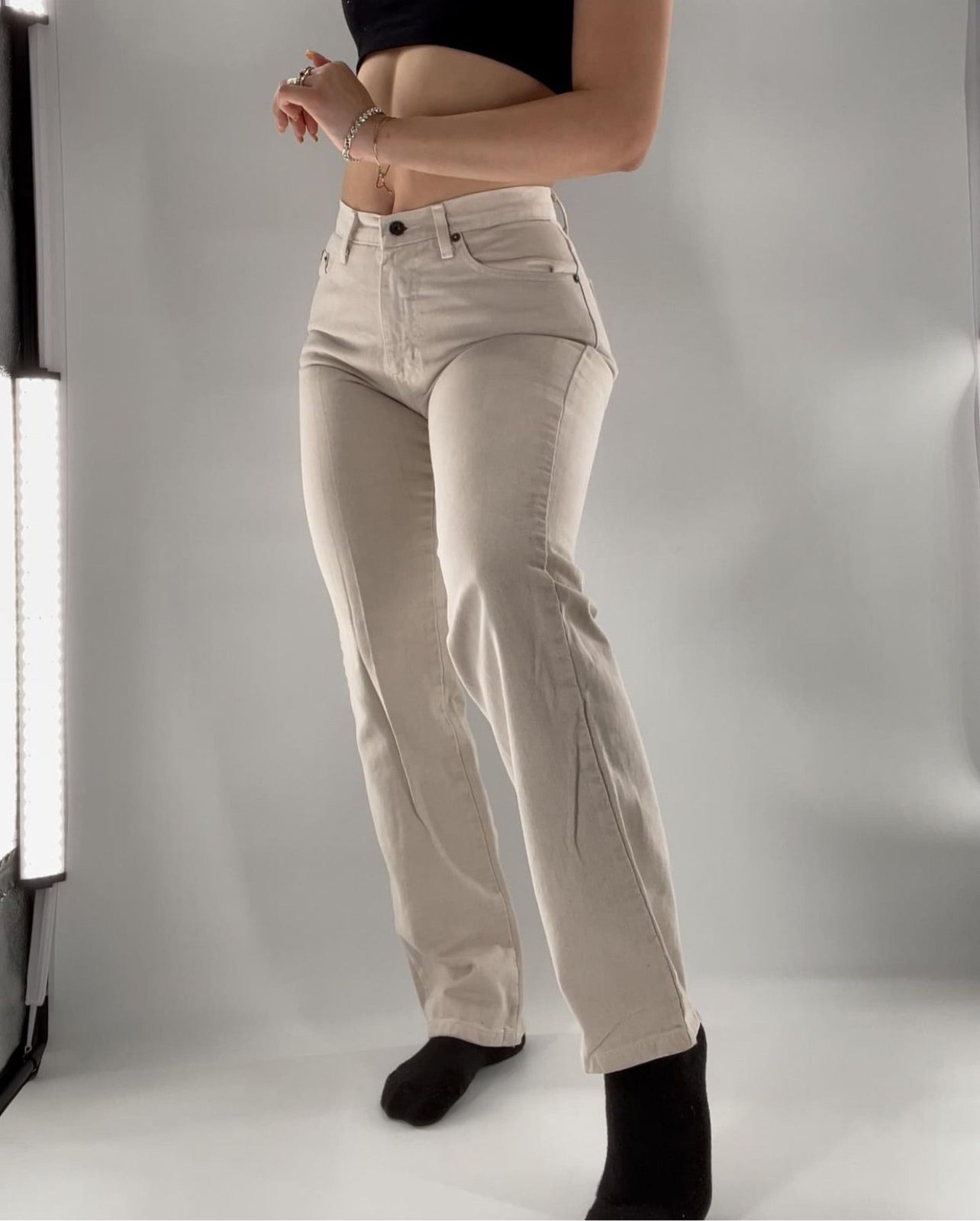 Vintage Express Cream Straight Legs (Size 3/4R)