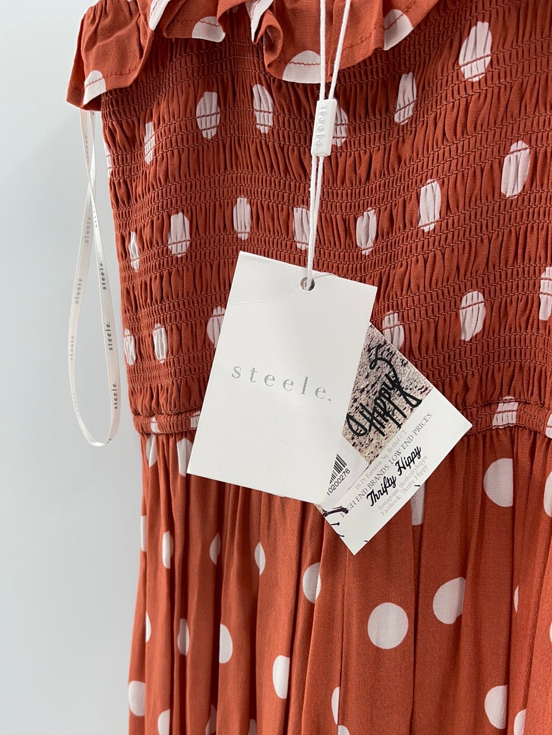 Steele Salmon Polka Dot Jumpsuit (S)