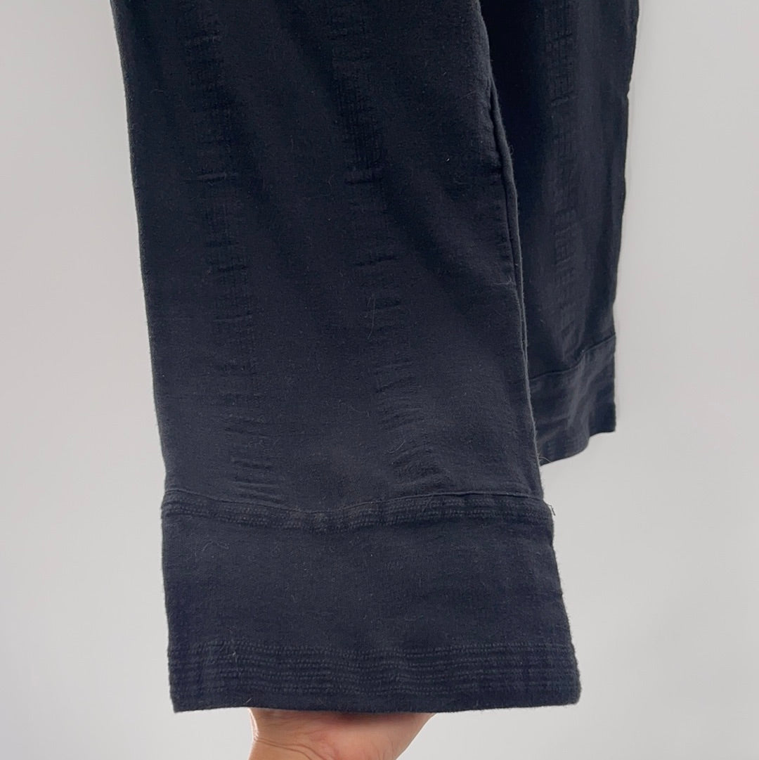 Free People Black Cotton/Linen Pants