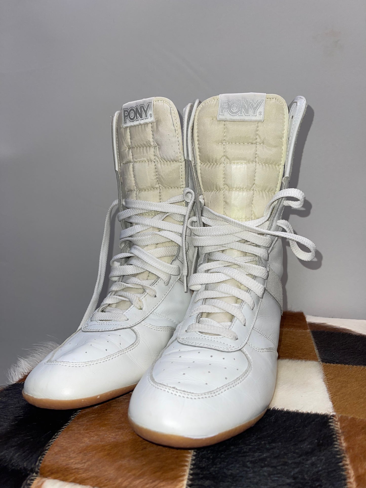 PONY Vintage High Top Sneakers