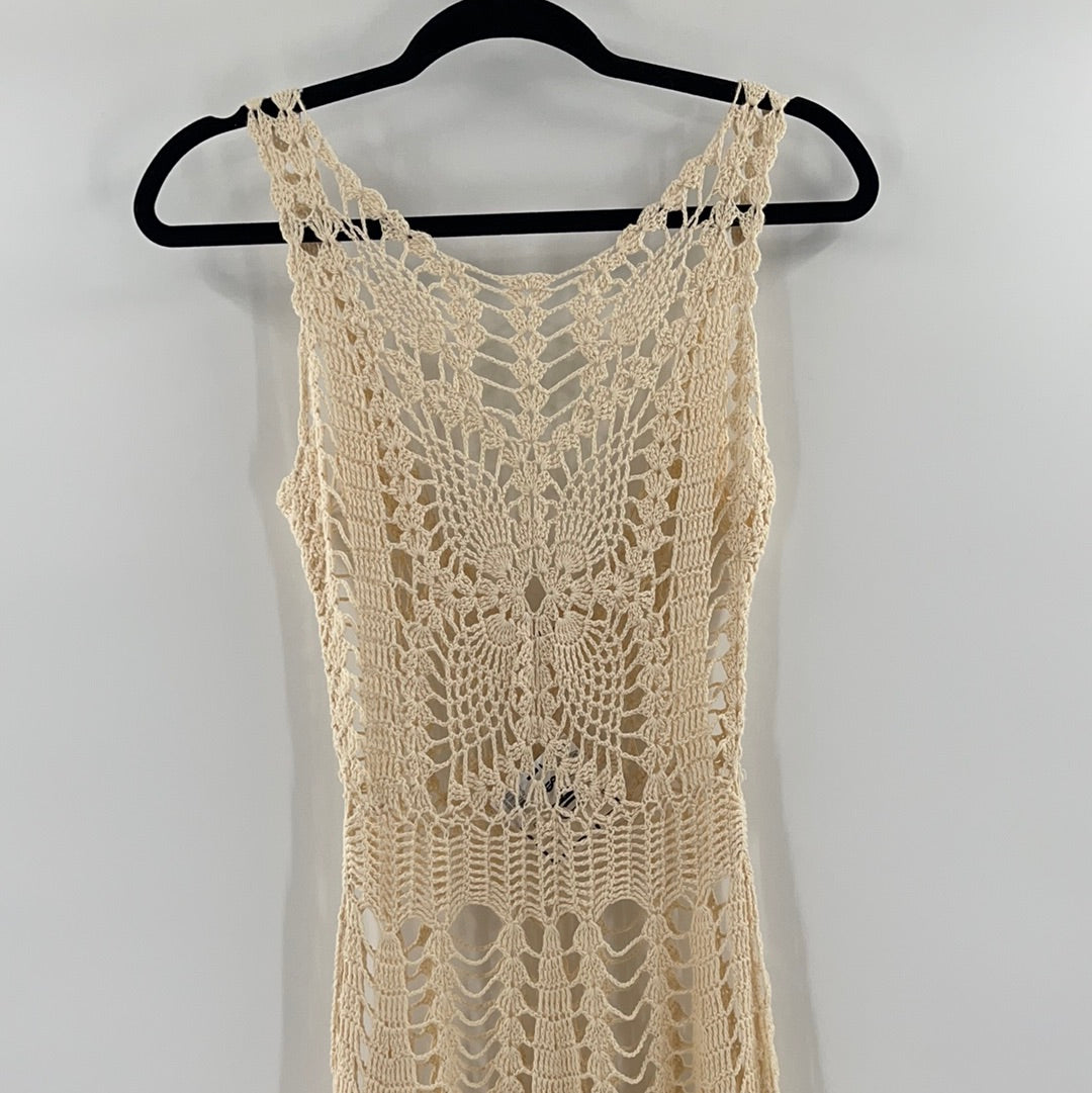 Free People Crochet Midi Dress (XS) Free People Crochet Midi Dress (XS)