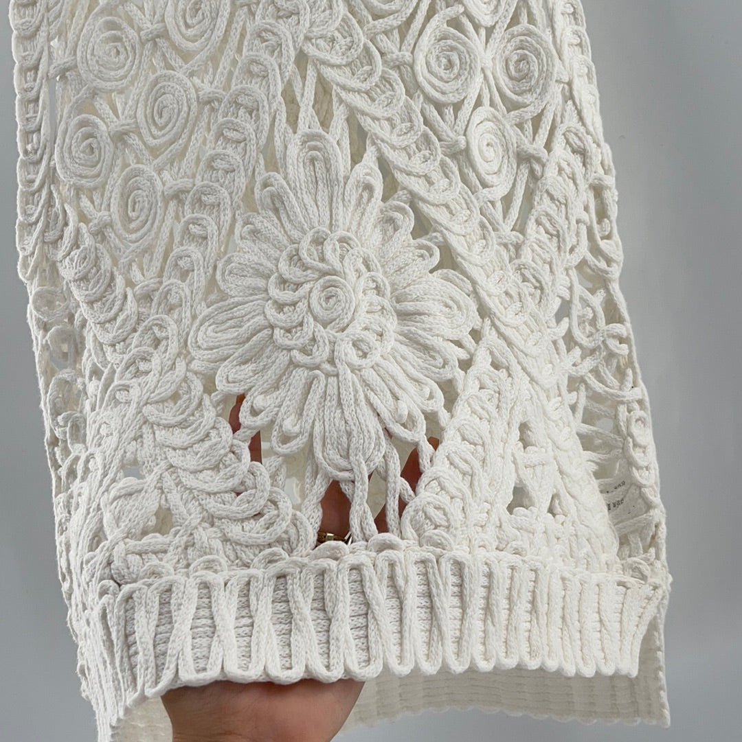 Rebecca Elliot White Knit Tank (S/M)