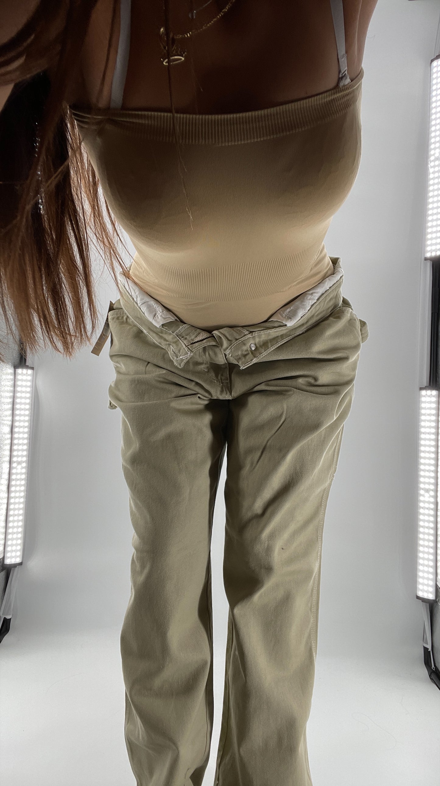 DICKIES Tan High Rise Relaxed Carpenter Pants (13/31)