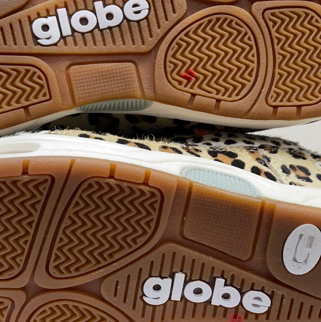 Globe Leopard Print Furry Sneakers