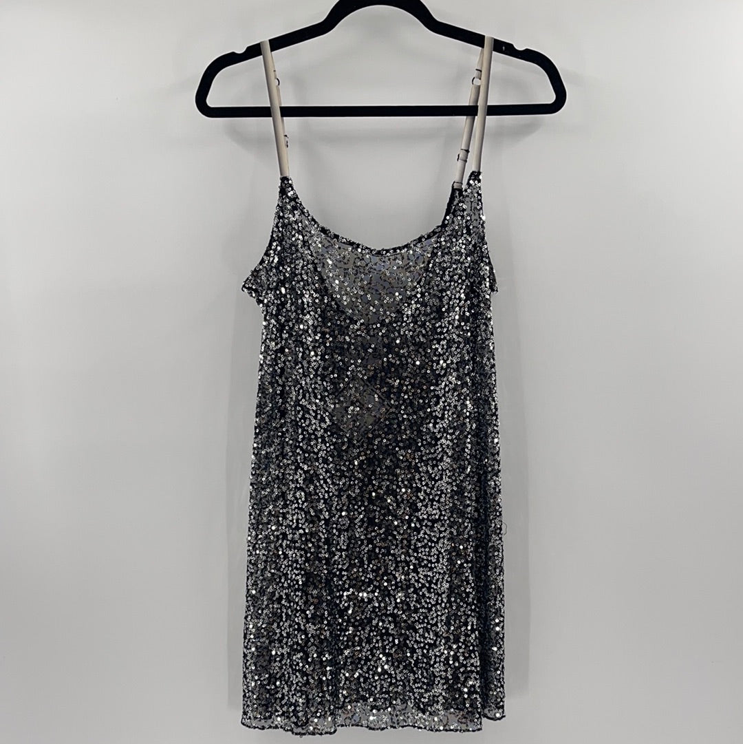 free people silver dress Bronx & Banco Florence Silver Gown