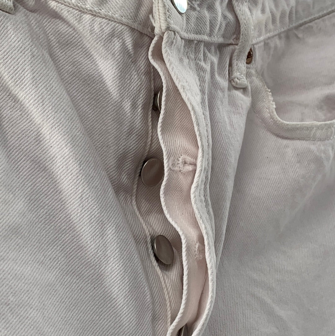 Urban Outfitters / BDG White Button Up Straight High-Rise Jeans (size 29)