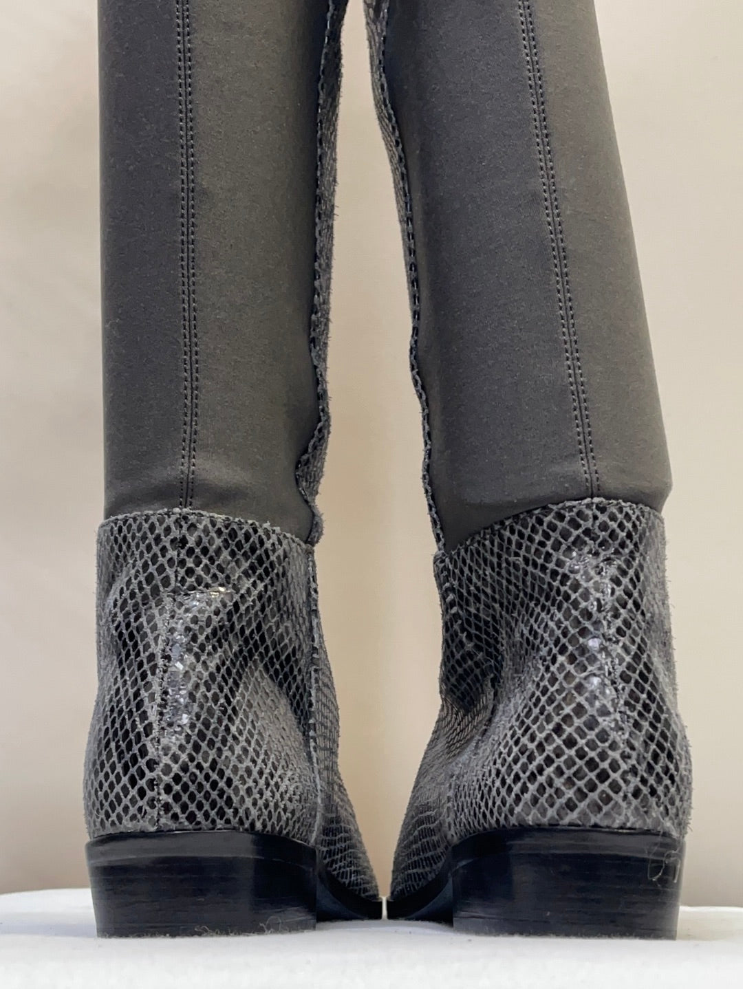 Michael Kors snakeskin pattern boots