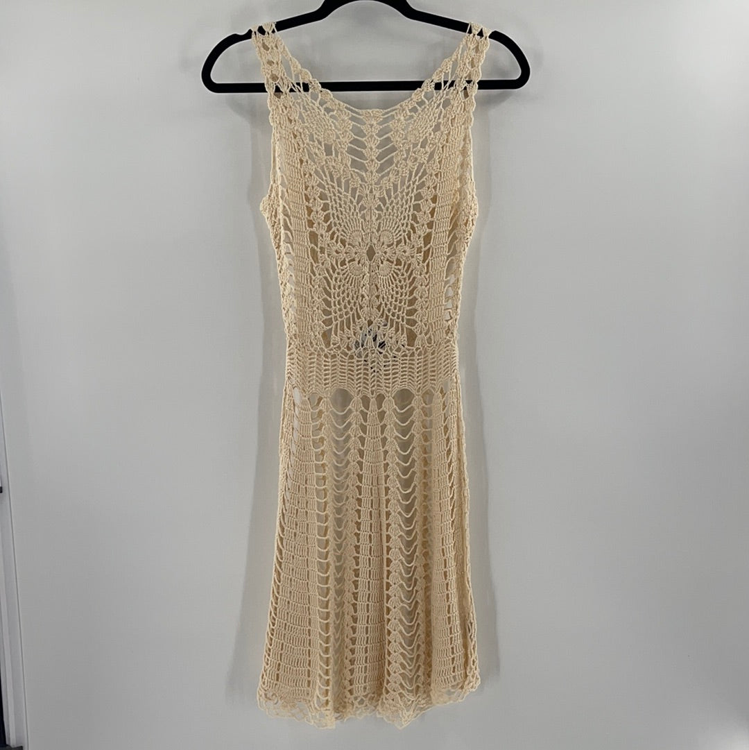 Free People Crochet Midi Dress (XS)