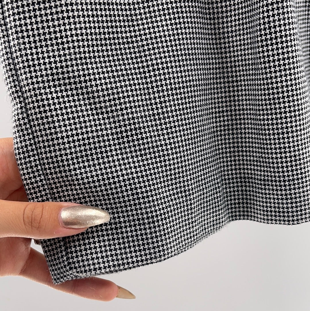 Vintage Star City Micro Houndstooth MIDI Skirt (Size S)