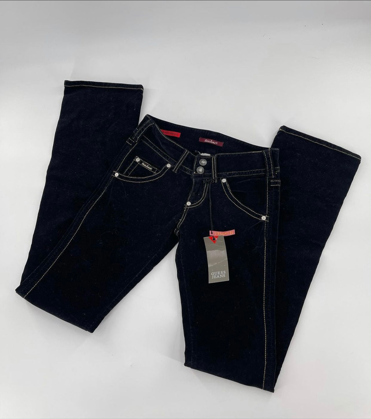 Guess Black Velvet Flares (Sz24)