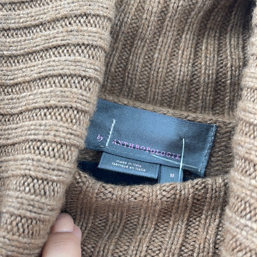 Anthropologie Brown Turtle Neck Sweater (Size Medium)