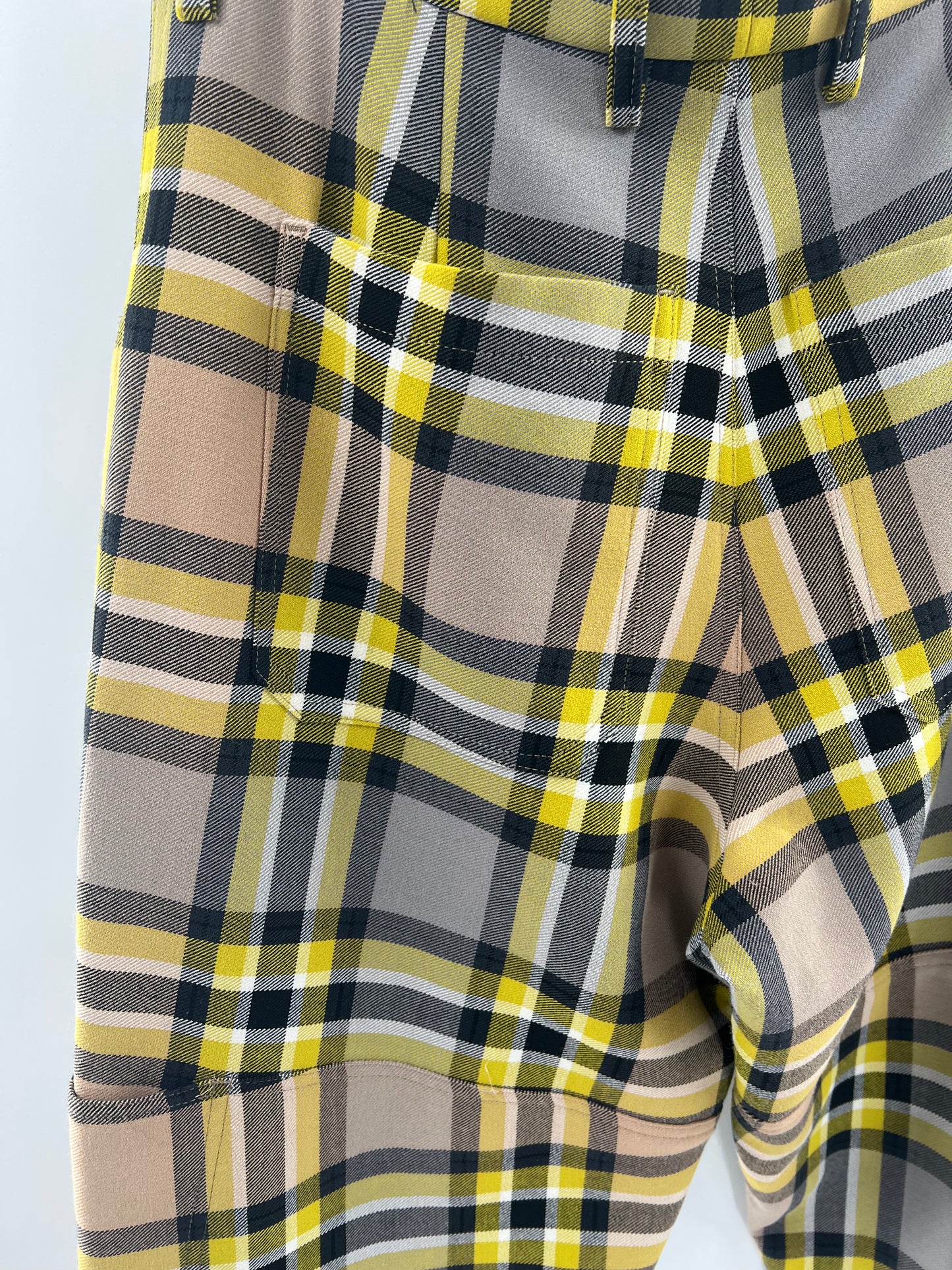 CLOSED - Portuguese Fabric Yellow and Black Plaid (Size 28)
