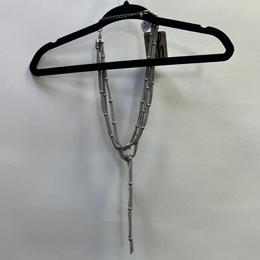 Free People Silver Layered Necklace