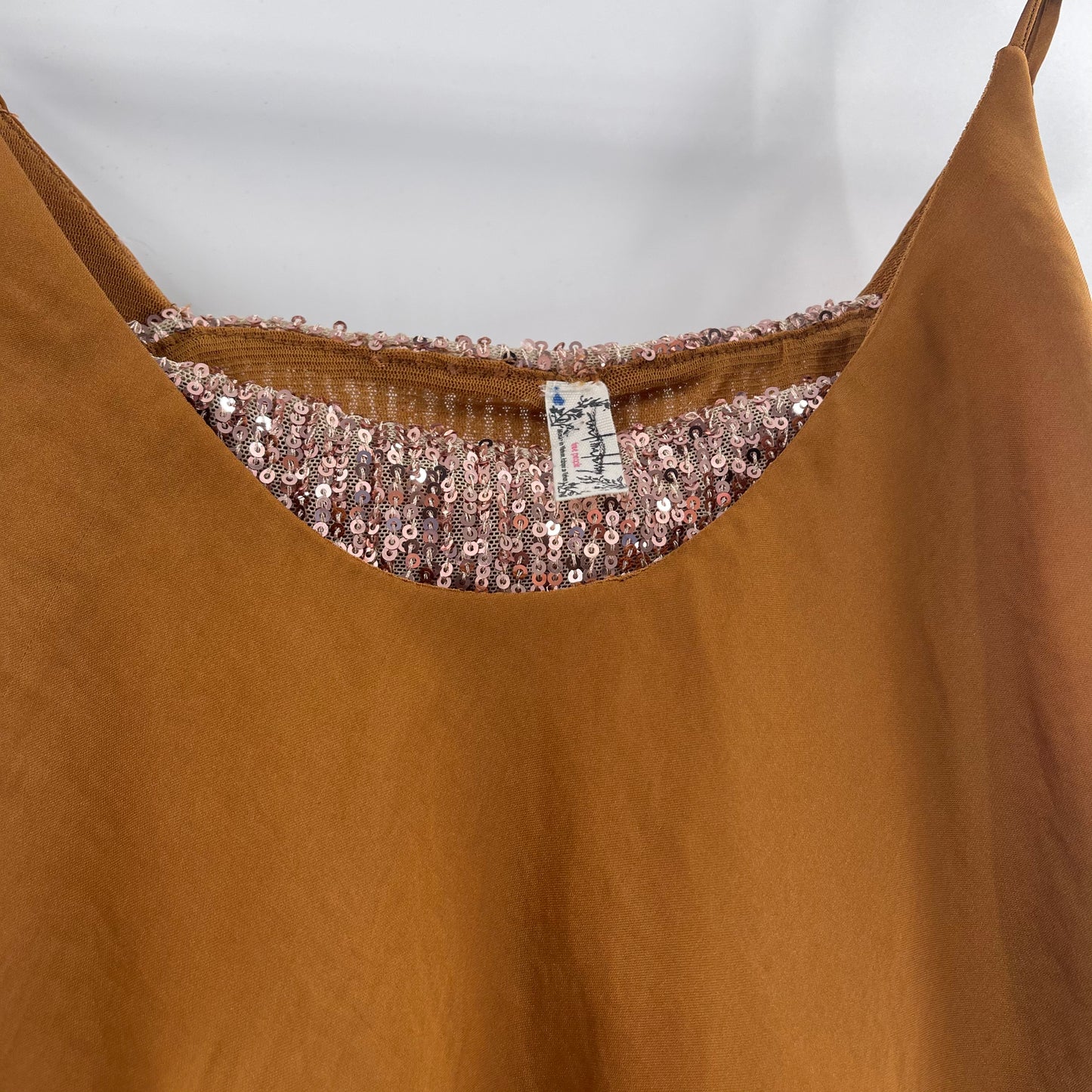Intimately Free People Bronze Sequin/Satin Tank (XS)