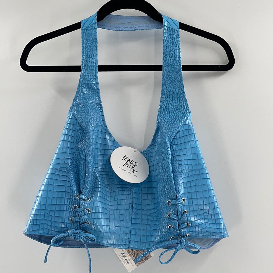 Princess Polly Baby Blue Halter (14)