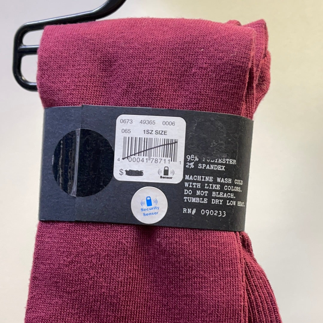 Over The Knee Maroon Socks