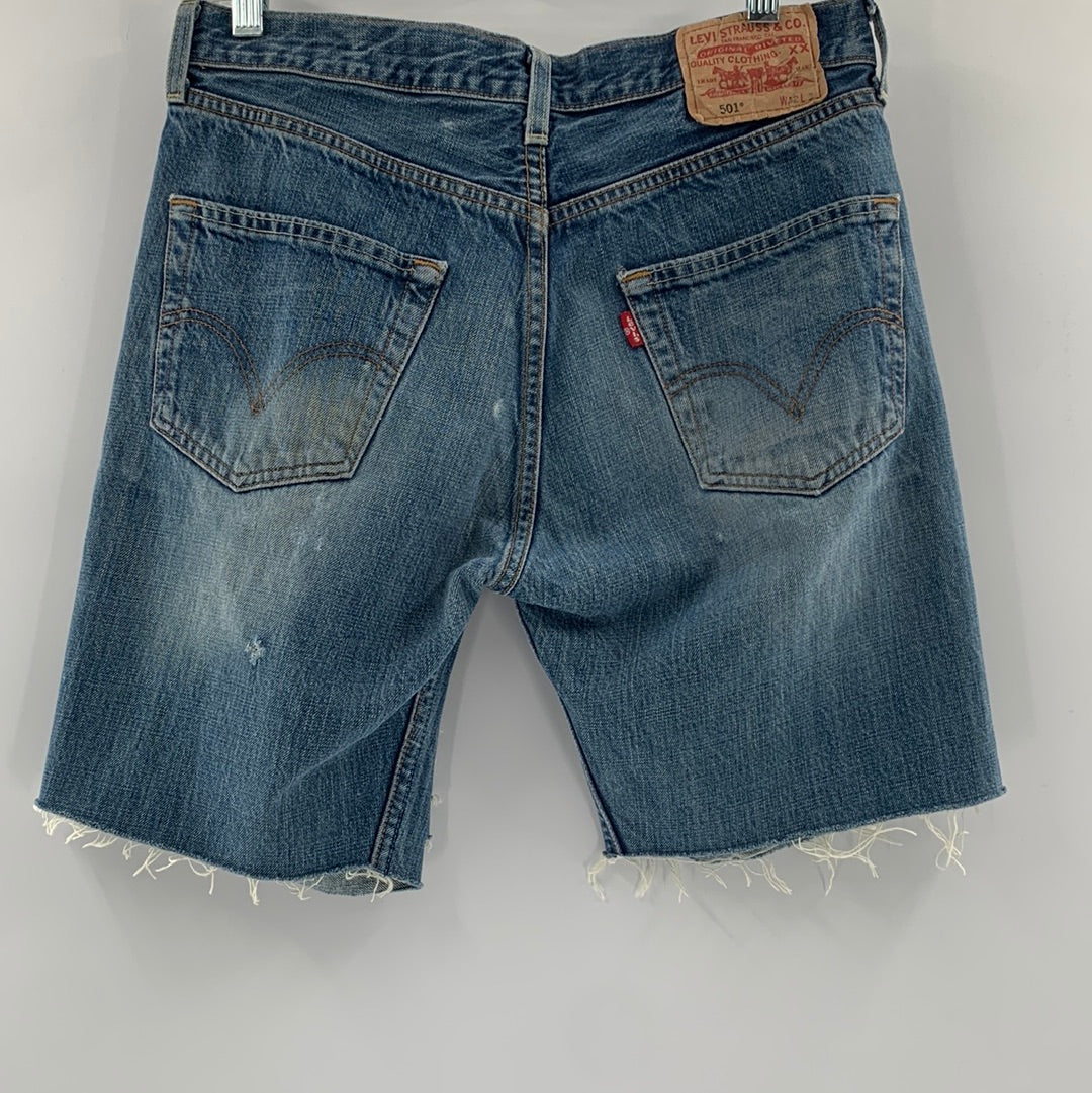 Free People Levi 501 Shorts (Sz32)