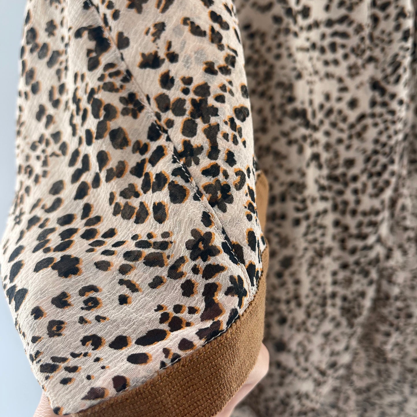 Free People Cheetah Print Blouse (S)