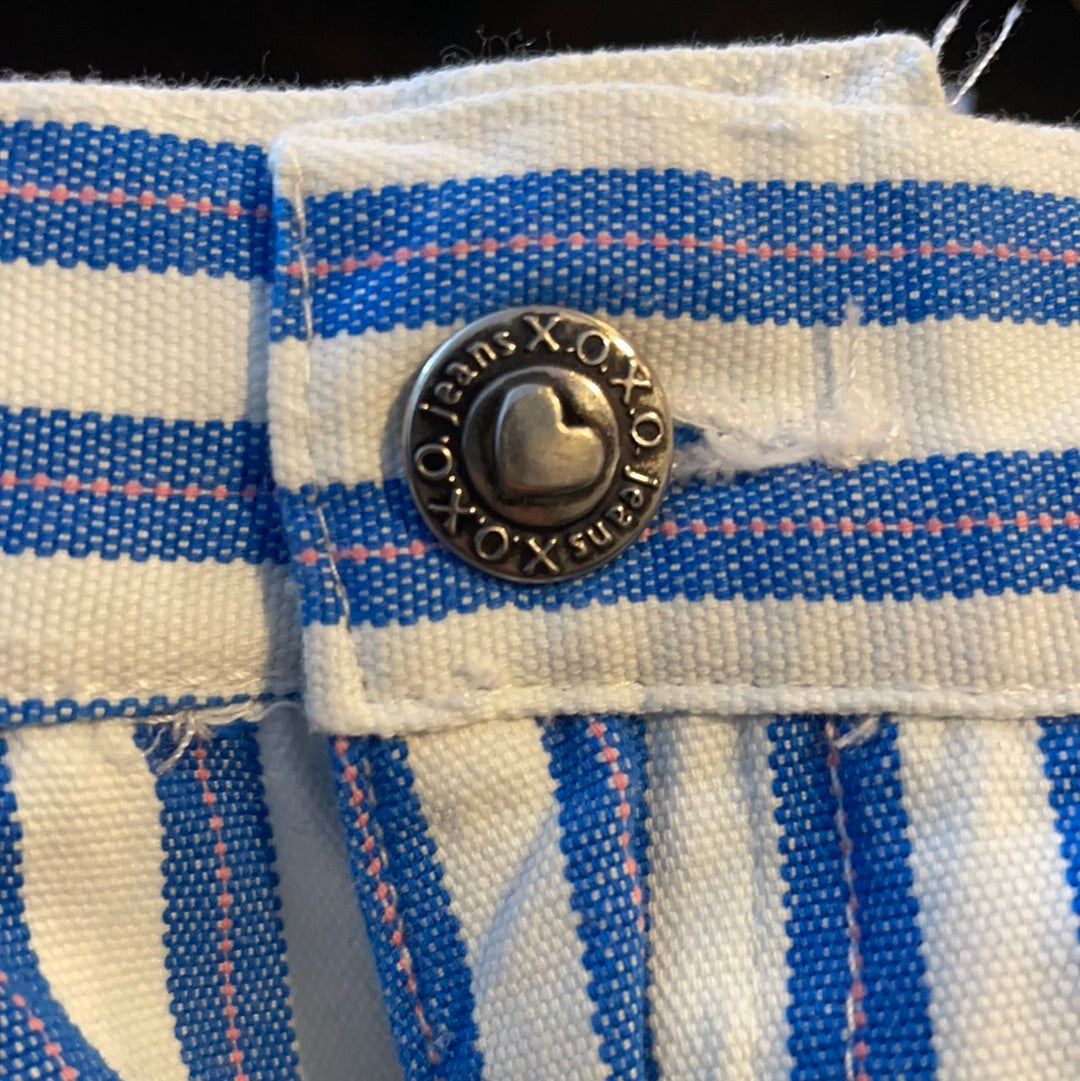 VintageXOXO x Bill Blass Striped Flares (Sz 26)