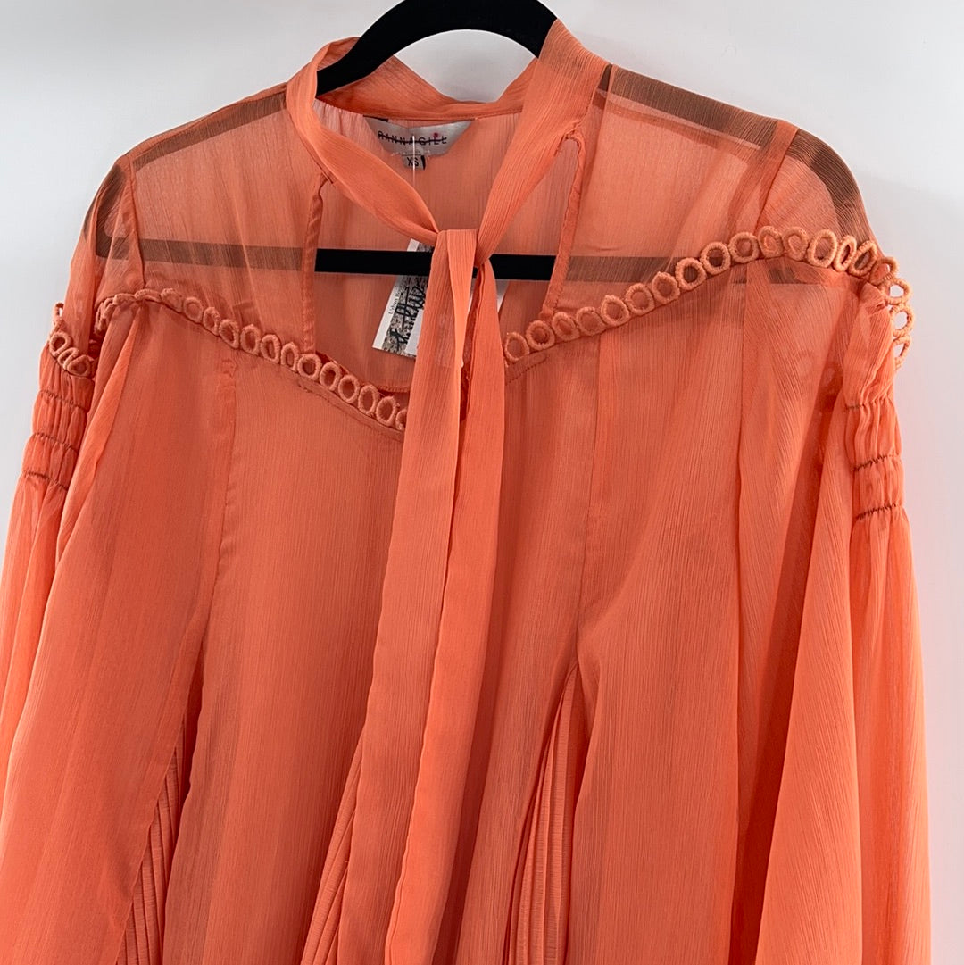 RANNA GIL Peach Long Sleeve (XS)