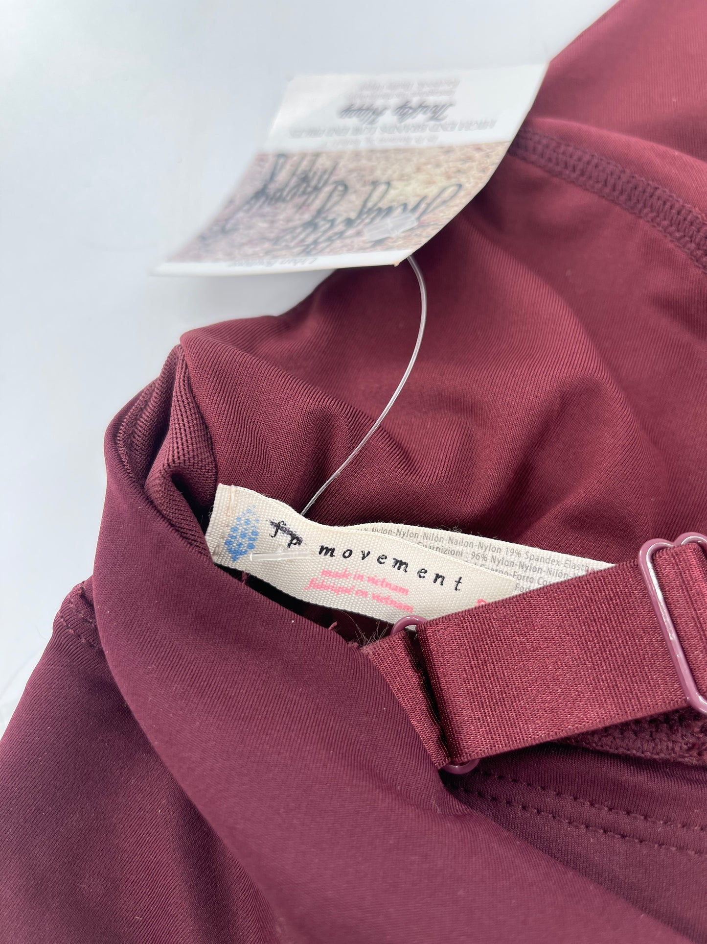 Free People Movement Burgundy Sports Bra (S)