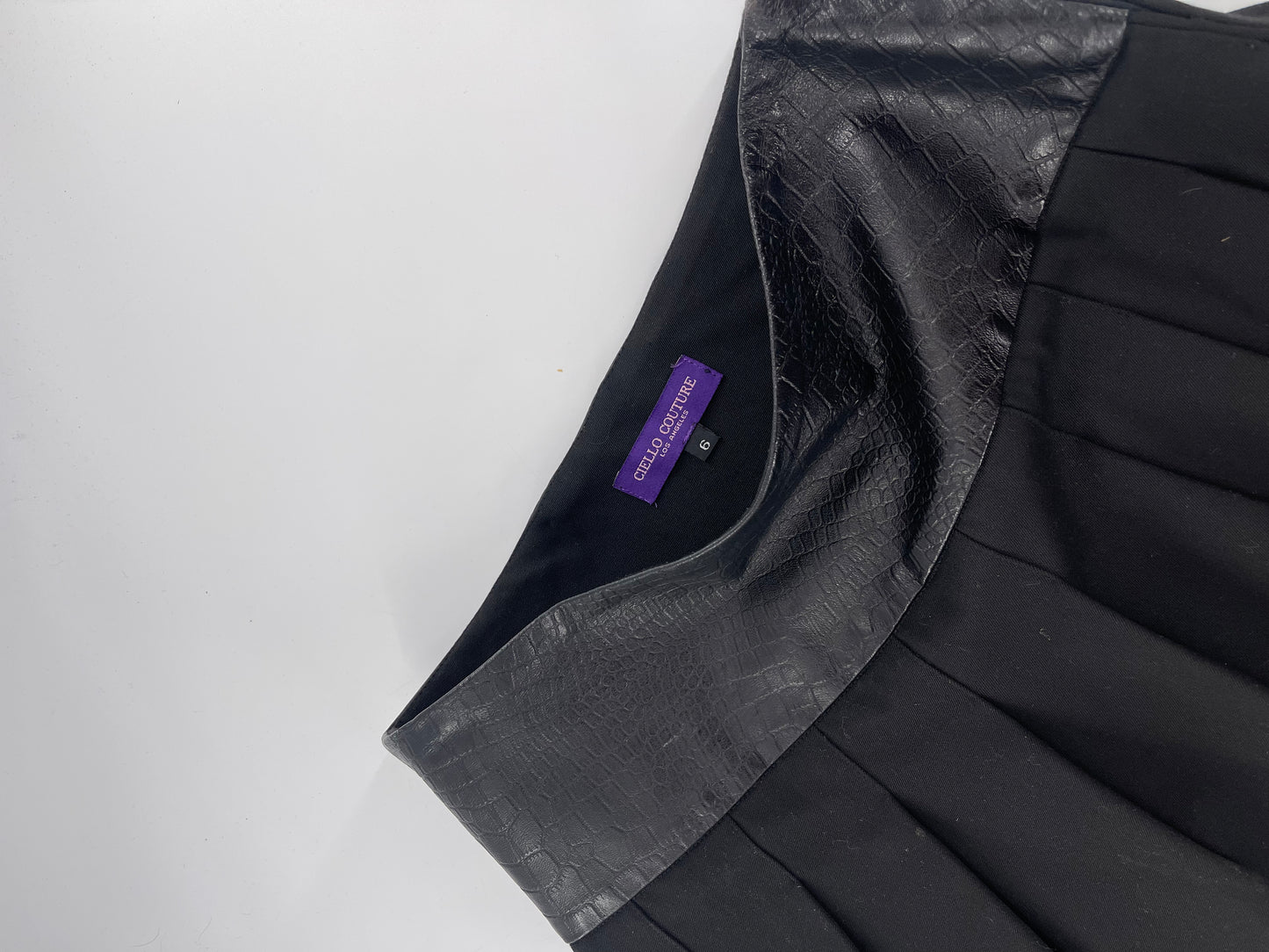 Cielo Couture Vintage Mini Skirt (Sz6)