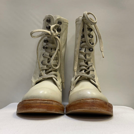 Free People White Combat Boots