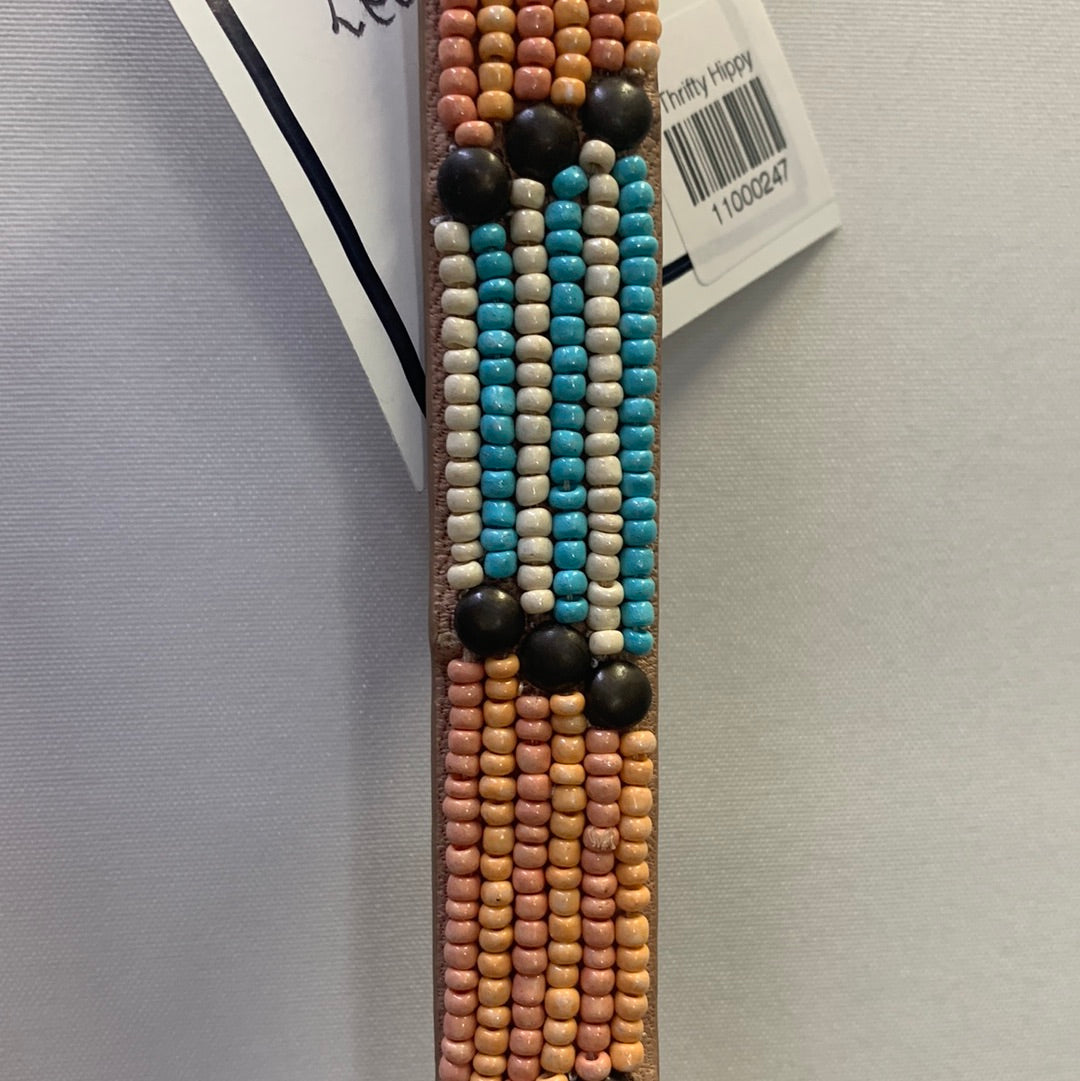 Free People Leather Bead Belt
