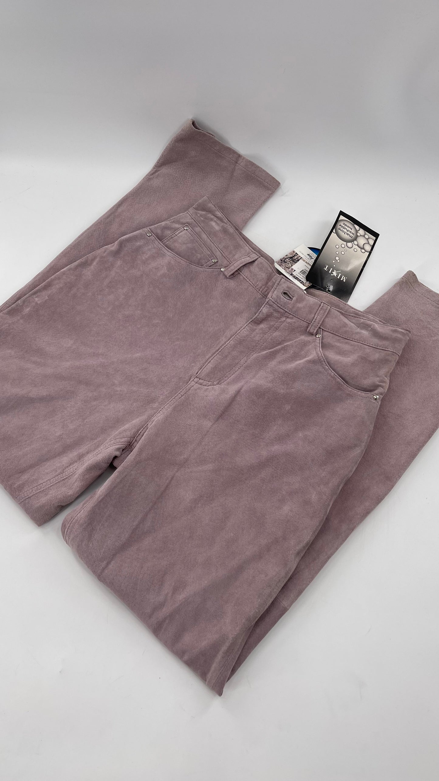 MIXIT Deadstock Vintage Suede High Rise Pants (10)