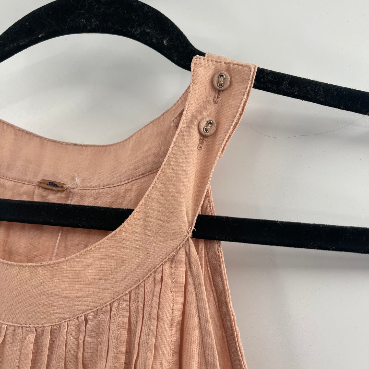Free People Blush Pleated Tunic (S)