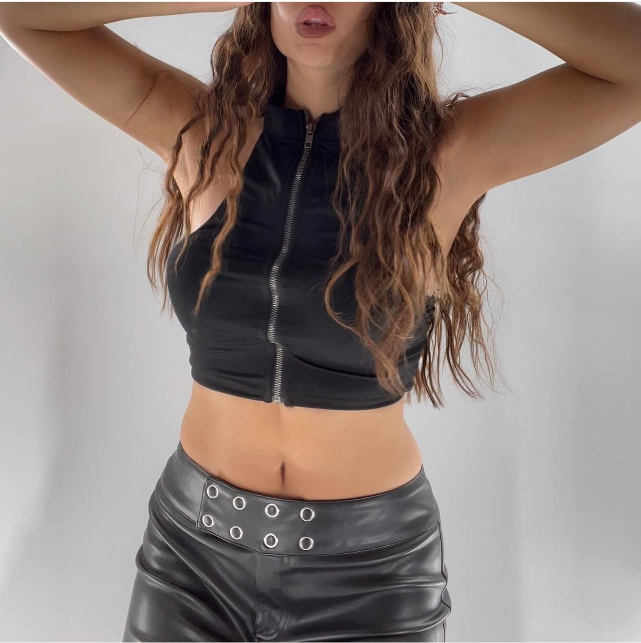 Vintage 2 Way Black Crop (Small)