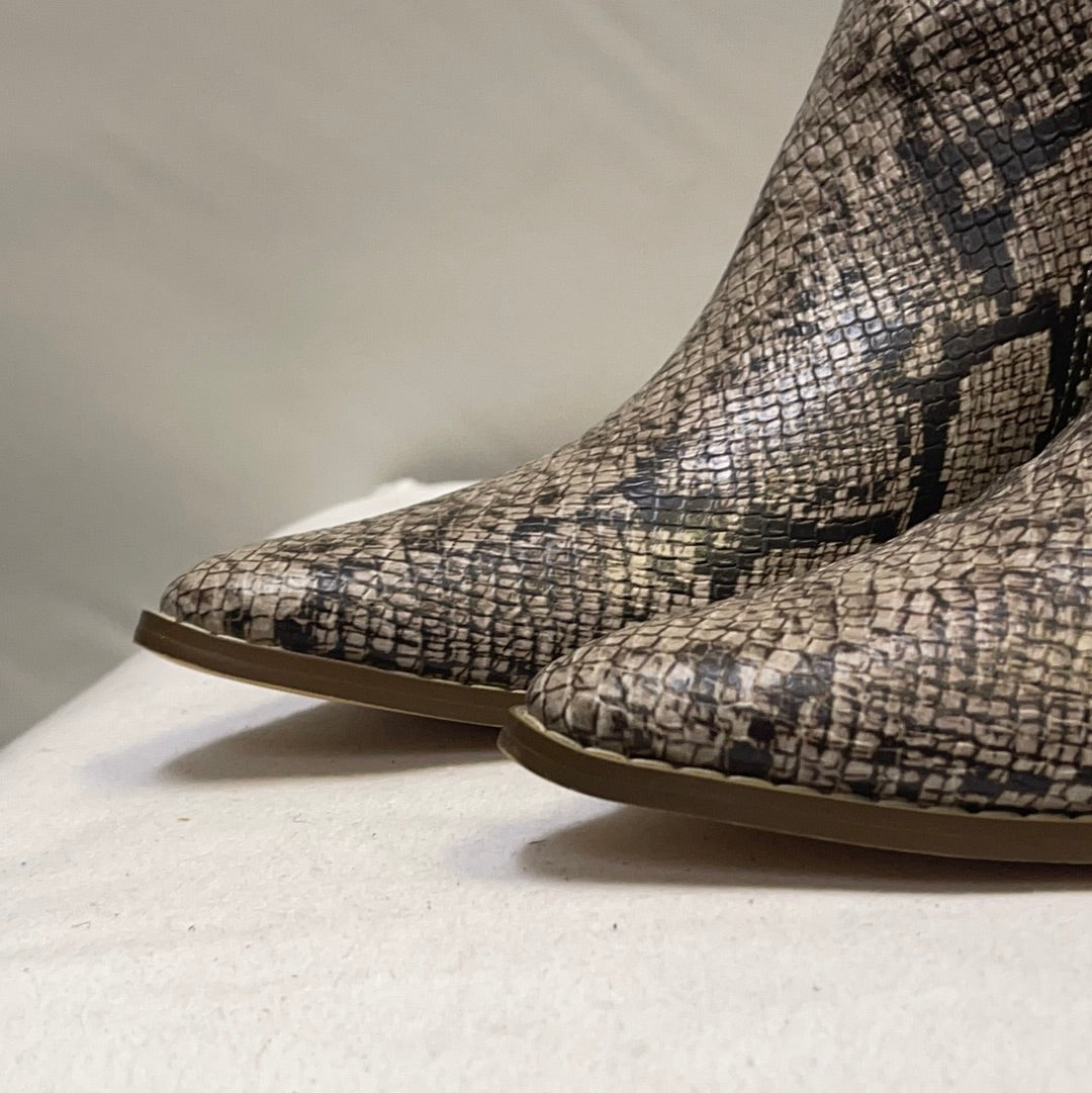 Coconuts by Matisse Free People Vegan going West Snake Skin Patterned Boots