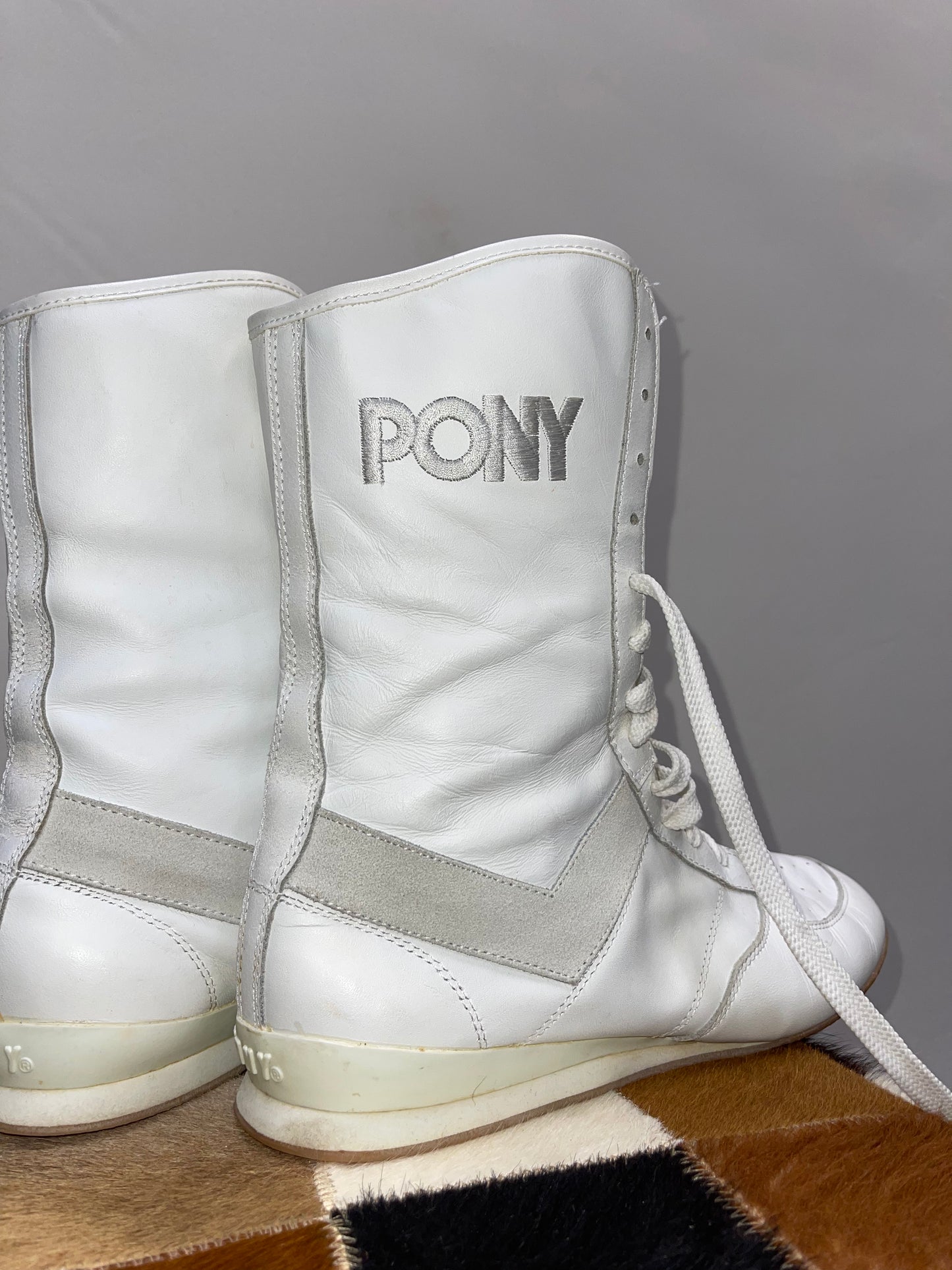 PONY Vintage High Top Sneakers