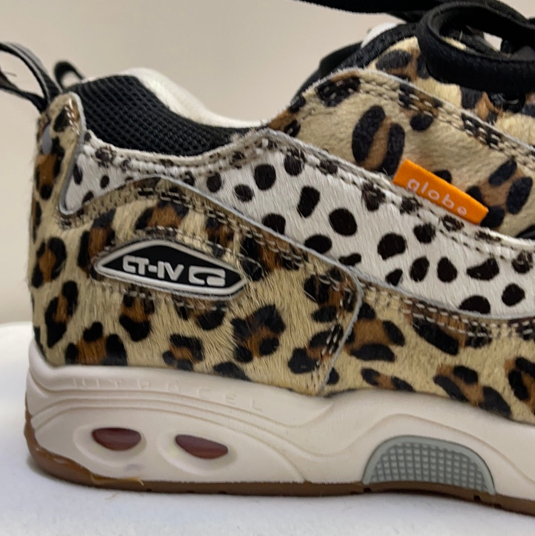 Globe Leopard Print Furry Sneakers