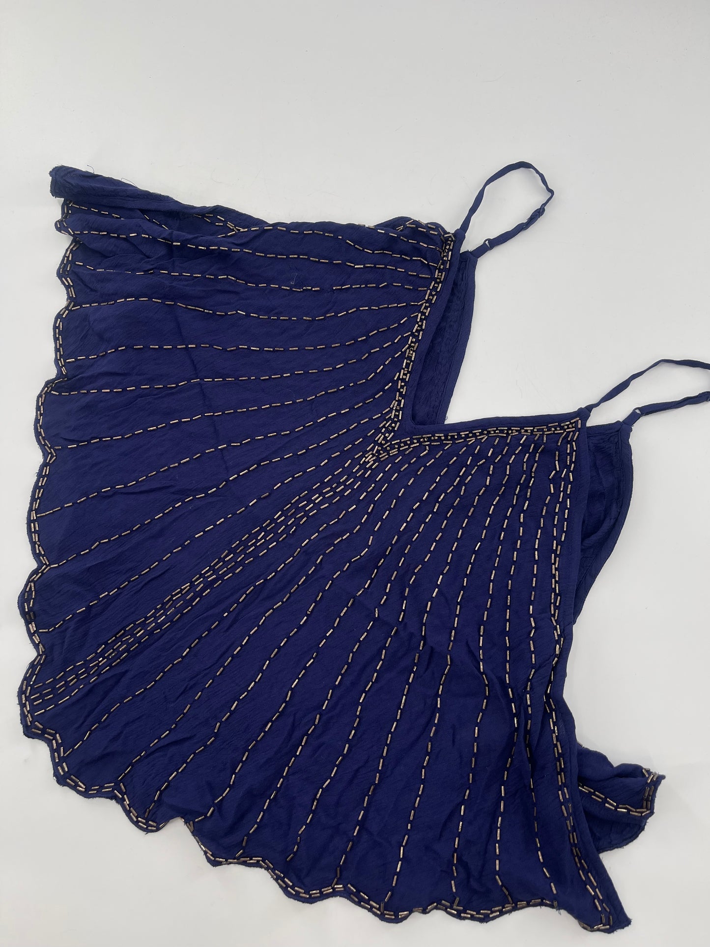 Free People Navy Beaded Tank (XS)