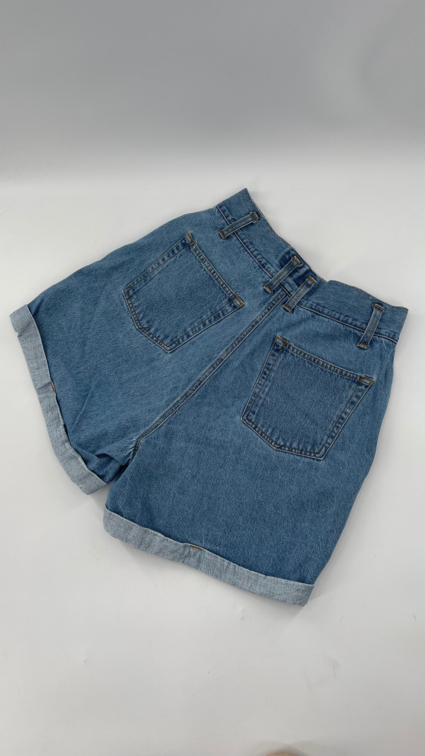 Vintage JG Hook 80s High Waisted Denim Shorts (10)