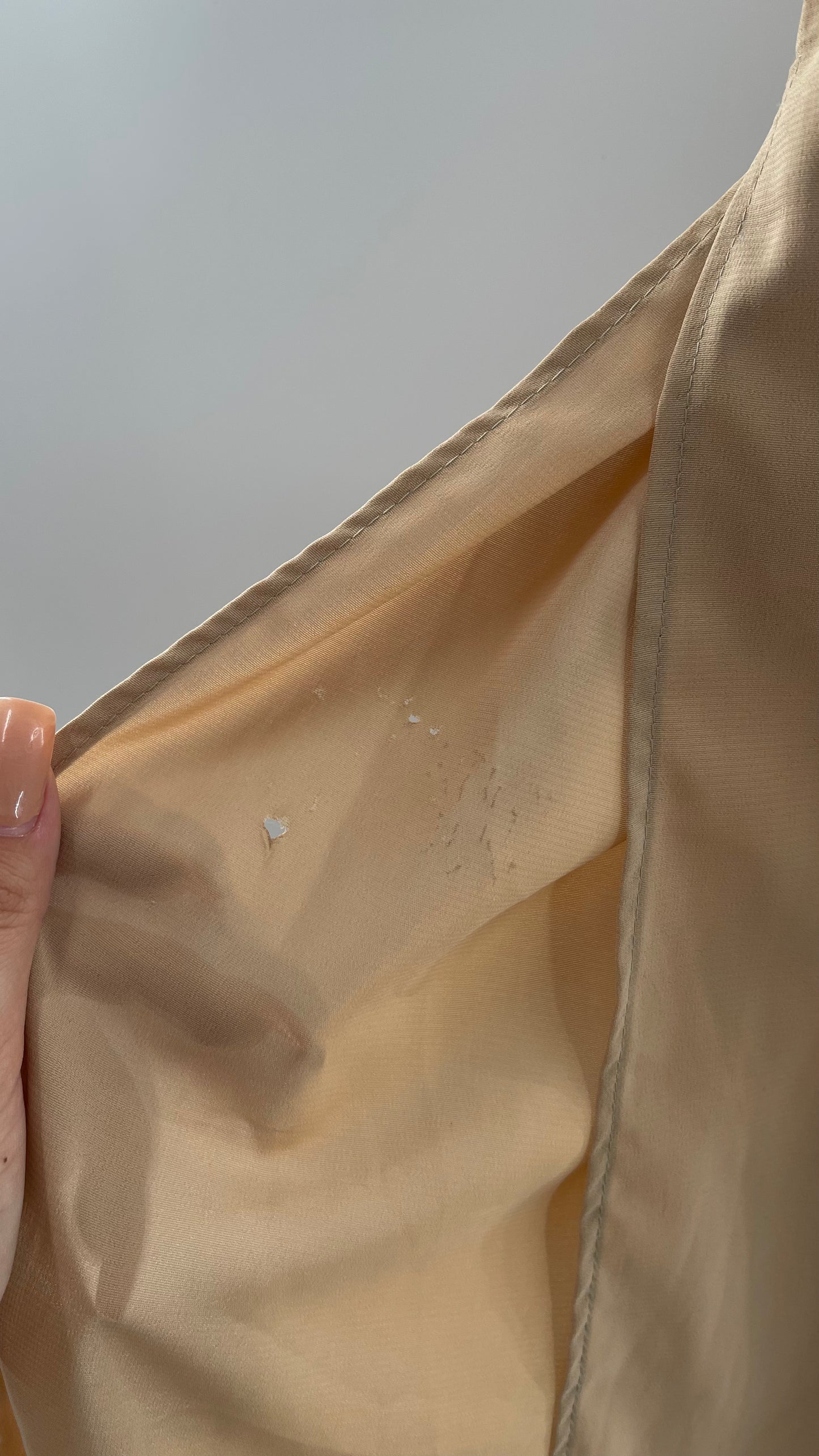 Vintage Tan Hotpants with Double Layered Hem (6/8)