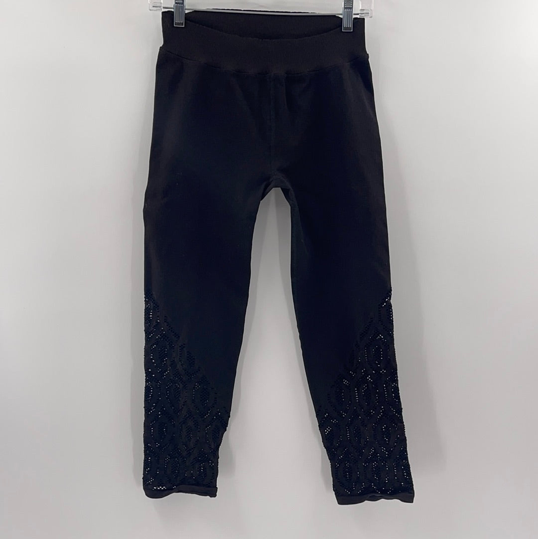 Free People Movement Black Capri Leggings