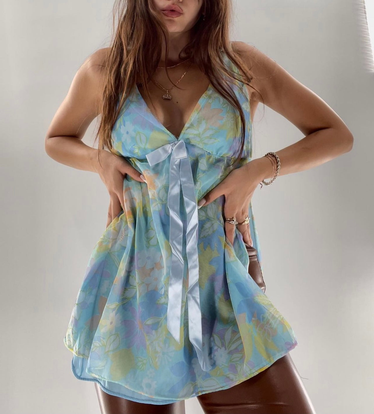 Vintage Baby Blue Babydoll Tank (S/M)