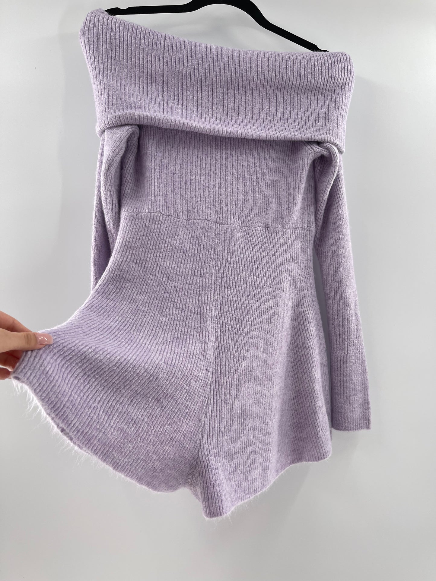 Urban Outfitters Lavendar Knit Playsuit (Large)