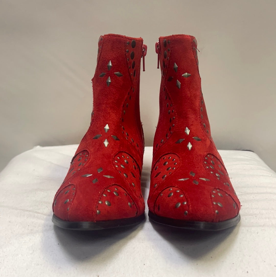 Coconuts by Matisse Red Kirin studded Boots
