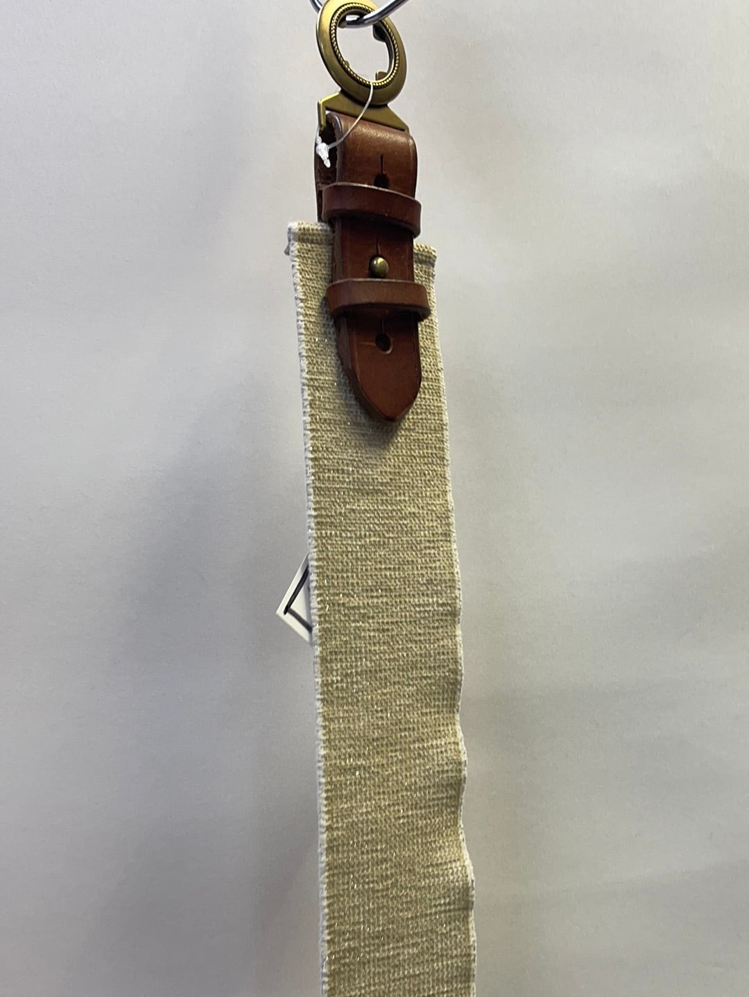 Anthropologie Elastic Tan Mild Sparkly Belt