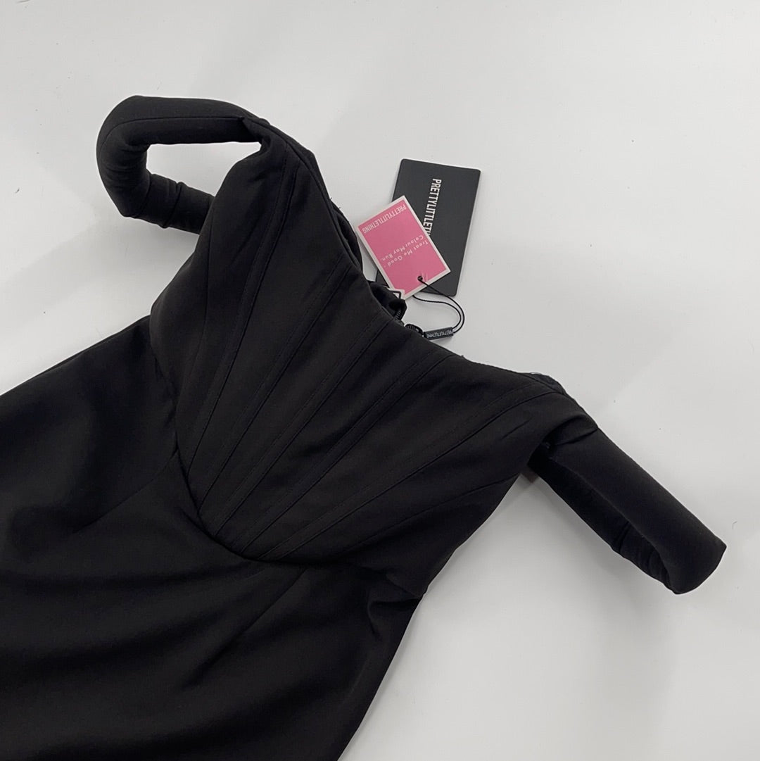 Pretty Little Thing Black Corset Dress (Sz2)