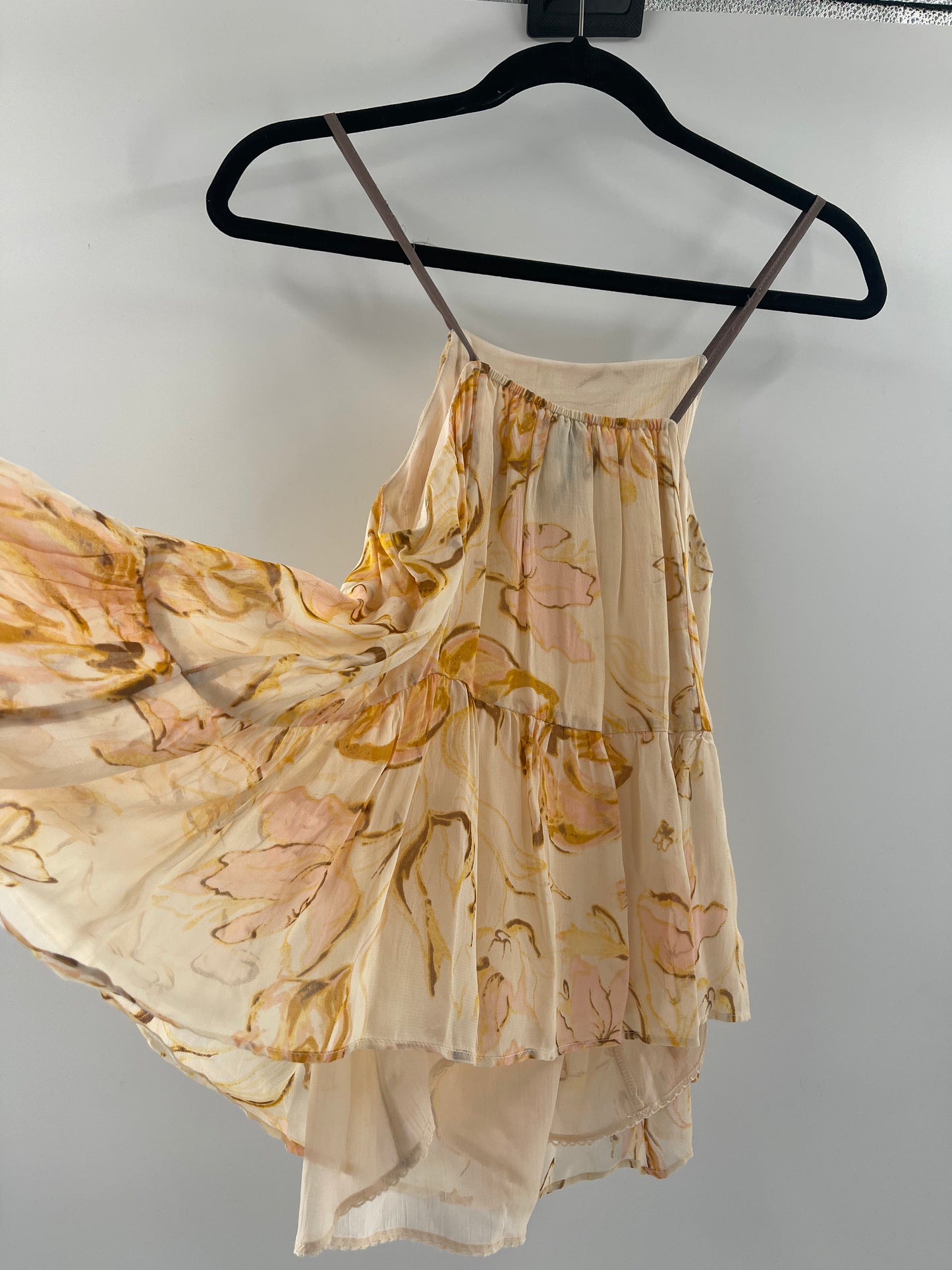 HD Paris Beige Floral Tank (S)