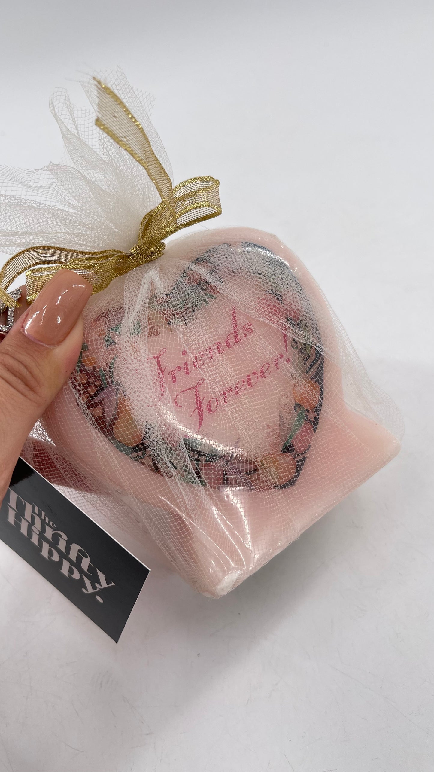 Vintage Friends Forever Heart Candle