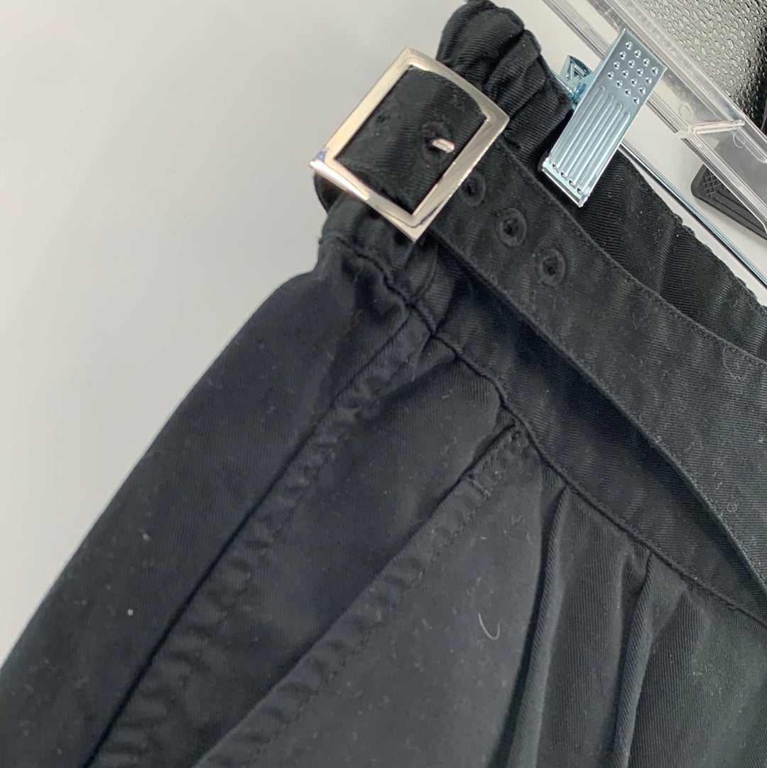 BDG Black Mini Skirt with Belt and Buckles (Size Medium)